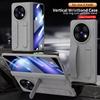 Hinge Elastic Wristband Stand 360 Full Protection Armor Case for Honor Magic V5 / Magic V3 5G with Tempered Glass Folding Cover
