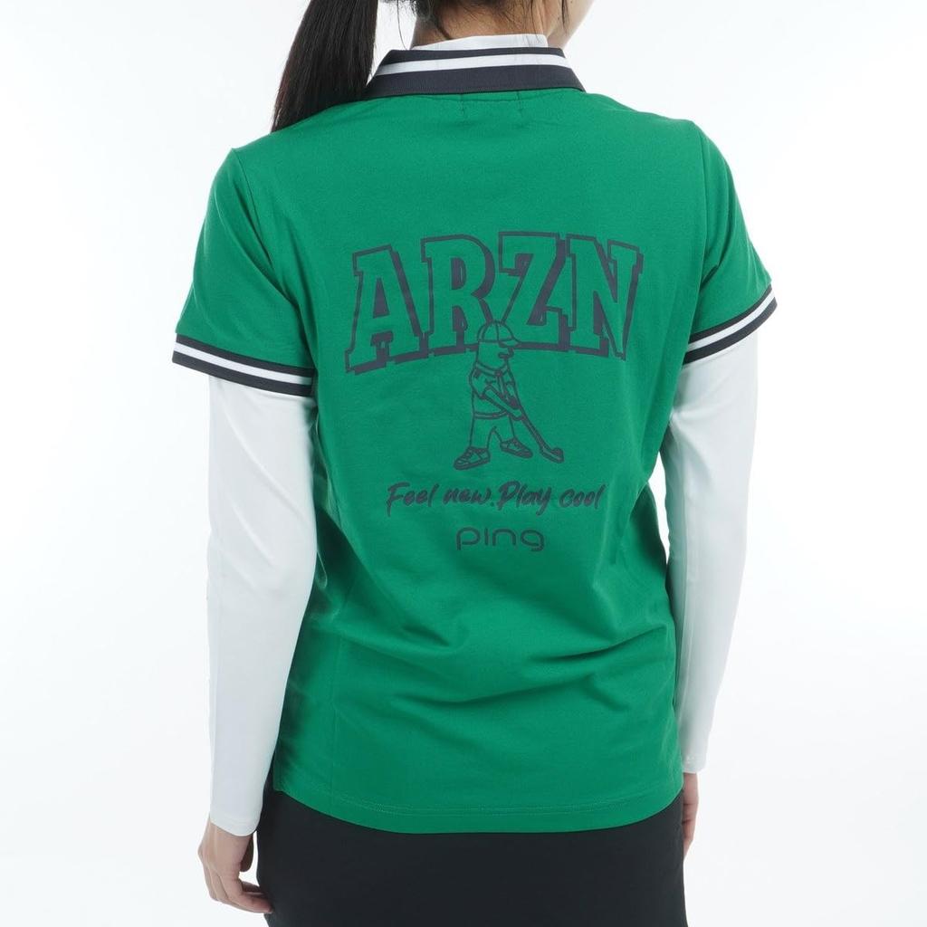 Женский многослойный комплект-двойка от Ping Apparel (Влагоотводящий, Быстросохнущий, Защита от УФ-лучей) / Гольф / 622-5160202 140_Зеленый M