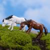 10Pcs Mini Miniature Horse Moss Fairy Garden Figurine Landscape Bonsai Decor Yousheng