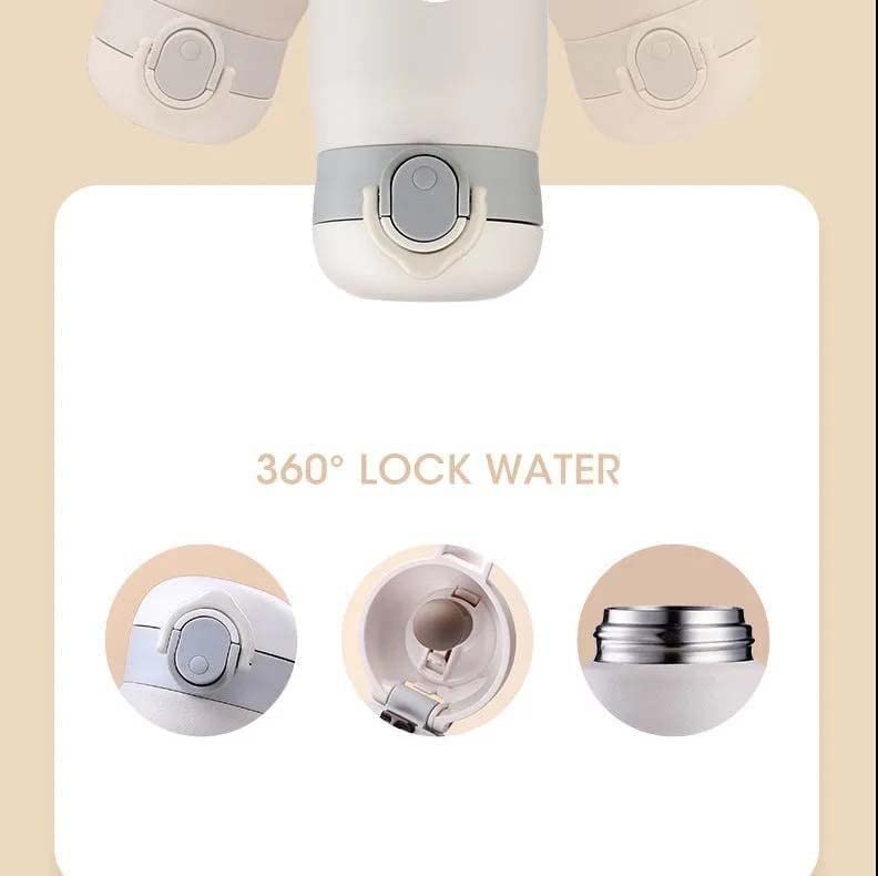 Кружка-термос Snoopy с вакуумной изоляцией, прямой большой холодный нагрев, 500 мл, бутылка, питьевая, герметичная, одно касание, емкость, удержание, удержание,