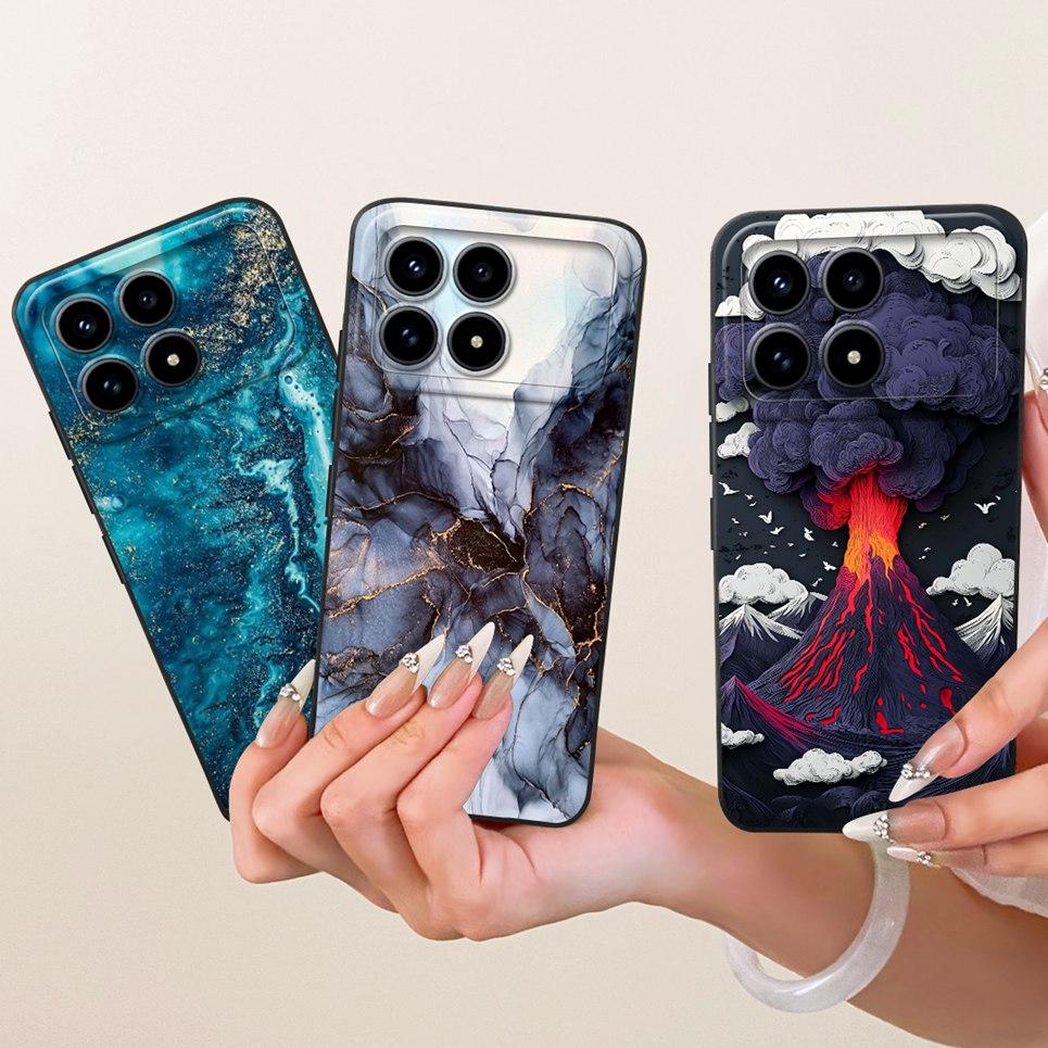 Эстетичный Модный Чехол Для Телефона Для Xiaomi Redmi K90 Pro Max Poco F8 Pro Ultra Корпус Мультяшный Кот Дракон Задняя Крышка Мягкий Силикон