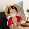 Наволочка с изображением Манки Д. Луффи из One Piece Эксклюзивная лимитированная серия для фанатов аниме Декор в тематике сокровищ для спальни студенческого общежития