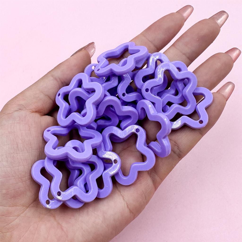 Высококачественная подвеска в виде звезды пентаграммы, 40 шт., подвески цвета конфет для ожерелья, сережек, изготовление украшений своими руками, 30 мм, акрил