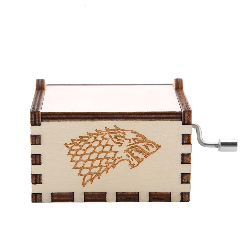 1 шт. деревянная резная ручная музыкальная шкатулка механическая классическая поделка подарок на день рождения