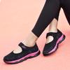 Fashion Large Size Summer Web Red Shoes Old Beijing Cloth Shoes Women's Mom Middle-Aged Elderly People Walking Soft Bott Mesh Casual Boa