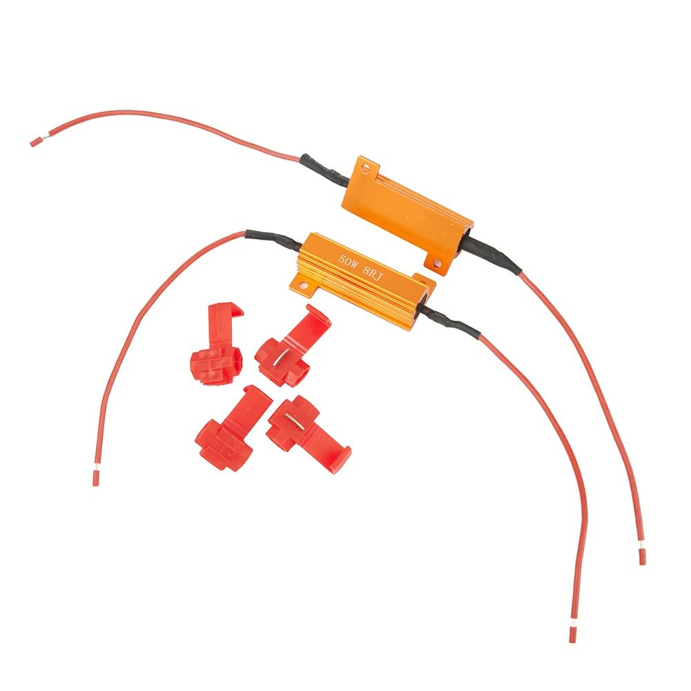 Мигающий сигнал поворота, мигающий инструмент, декодеры, светодиодные нагрузочные резисторы 12 В-24 В, аксессуары, комплект 50 Вт, 8 Ом, горячая распродажа, 2018 г., новый
