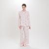 Пижамный комплект из хлопковой подкладки цвета шорткейк розовый [Narue], комплект, женский,