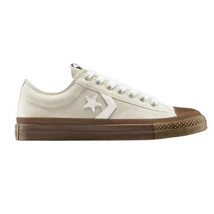 Converse Star Player 76 Подошва из каучука Удобная Простая посадка Низкий верх Кеды для скейтбординга Унисекс Бежевый A13475C