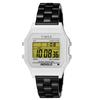 TIMEX Classic Digital Tile Collection Watch, White Dial, Resin Quartz, 36mm, America Watch TW2V20100-1, Unisex, Black