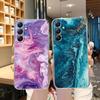 Мягкий прозрачный силиконовый чехол с мраморным рисунком для Samsung Galaxy A55 A54 A34, для Samsung S24 S23 Ultra, противоударный защитный чехол для камеры