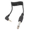 Universal Digital Camera Synchronization Cable Gold Plated 2.5mm to 6.35mm Male Cable for Speaker Guitar