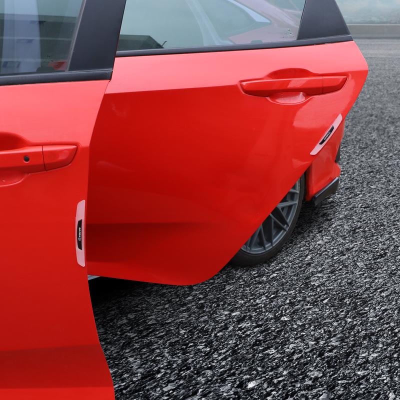 4Pcs Rubber Anti Collision Strip Car Door Rearview Mirror Protector Stickers For Volvo XC90 V90 V60 XC60 V40 S80 S60 S90 C40 XC4