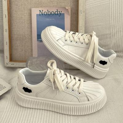 Повседневные дышащие кроссовки с толстой подошвой и увеличенным ремешком 2024 года, женские, новые, модные, простые, универсальные, женские туфли с уздечкой, весна