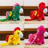 Chinese Zodiac Pony Plush Pendant Cartoon Horse Plush Toys Lucky Pony Ornament  Pendant Decor