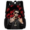 Модный горячий рэпер Anuel AA Детский школьный рюкзак с сумками для ланча, пеналами, школьными сумками для мальчиков и девочек, лучший подарок