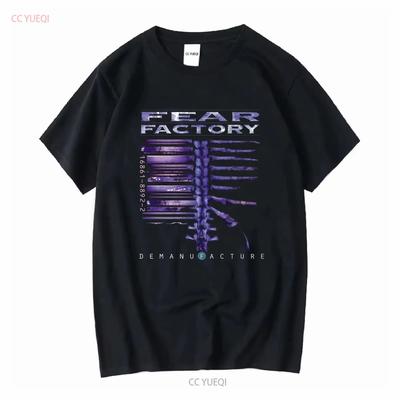 Fear Factory Demanufacture Черная футболка S 4XL винтажная стираная слегка дышащая унисекс топ для повседневной носки мягкий эластичный