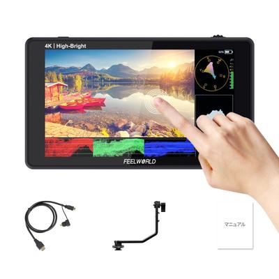 FEELWORLD LUT6E Полевой монитор с сенсорным экраном для DSLR 4K HDMI 1600 нит Высокий 3D LUT Full HD 1920x1080 Настраиваемый на японский язык 6-дюймовый для камер,