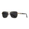 TFTB Fashion Classic Pilot Men's Polarized Sunglasses Driving Fishing UV Protection Retro Double Beam Alloy Eyeglasses S15223
