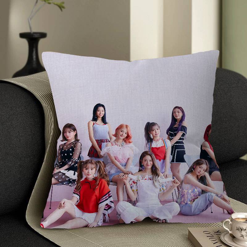 Fromis_9 Kpop Style Girl Office Cushion Pillowcase Car Cushion Cover45X45Cm Lumbar Pillowcase Sofa Pillowcover