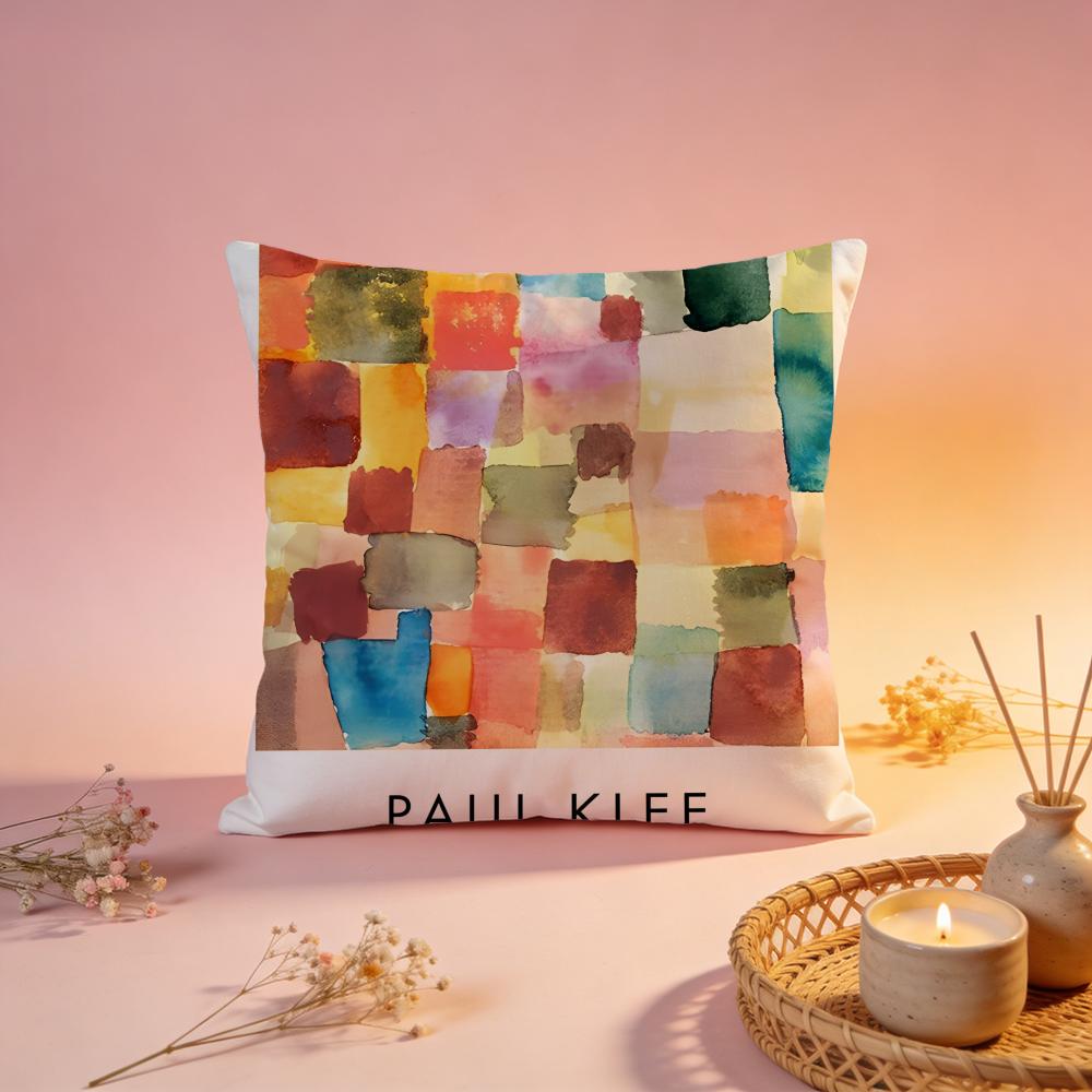 Stylish Ppaul Kleeew Cushion Cover Comfortable Durable Pillow Cover MultiScene for Home Office Car Sofa