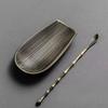 2Pcs Alloy Weaving Chaze Tea Shovel Set Handmade Coffee Bean Taking Tools Traditional Kung Fu Tea-Scoop Accessories Tea Ceremony
