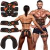 EMS Abdominal Trainer - Rechargeable Muscle Stimulator for Six Pack ABS, Wireless Fat Burner Belt with Home Gym Fitness Mode