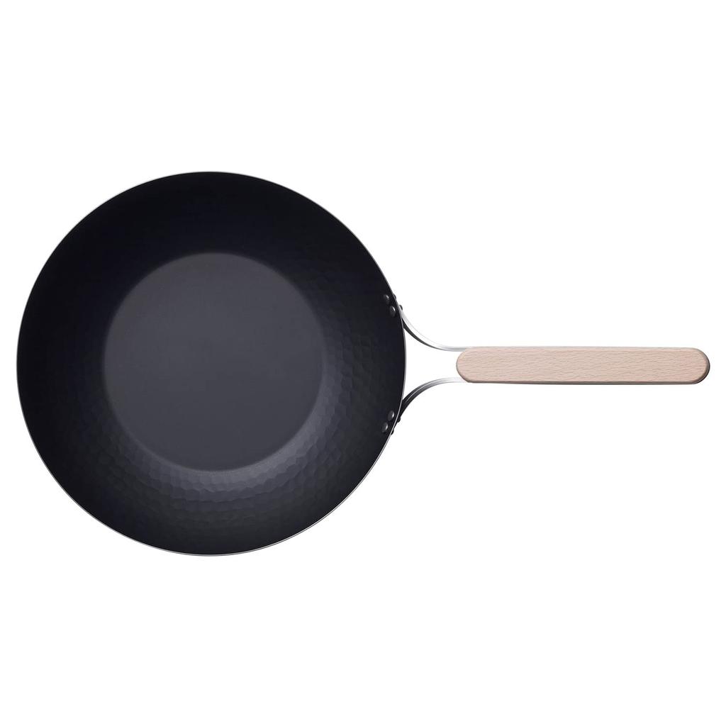 Wahei Freiz Tsubame Sanjo Iron Wok 26 см IH совместимая газовая сковорода Wok сковорода деревянная ручка сделано в Японии enzo EN-012