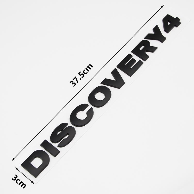 3D ABS Discovery 4 Letters Car Hood Trunk Emblem Badge Sticker For Land Rover Discovery 3 5 Sport Auto Styling Accessories Decal XS4