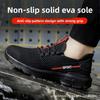 Breathable Steel Toe Work Shoes For Men Anti Slip Anti Puncture Durable Knitted Safety Shoes