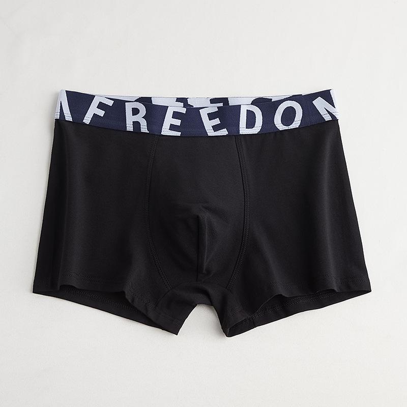 Летние мужские хлопковые трусы-боксеры со средней посадкой — дышащие, удобные, большого размера
