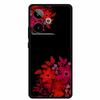 Чехол для Realme GT7 GT 7T Милый Цветочный Ретро Черный Силиконовый Мягкий Чехол Задняя Крышка для Realme GT 7 TPU Funda Для Realme GT 7T Coque