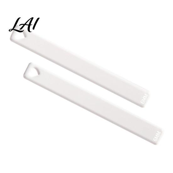 Acrylic Clay Thickness Rulers 1 Pair 2/3/4/5/6mm Pottery Guide Polymer Depth Rolling Pin Guide Transparent Ruler for DIY Tools