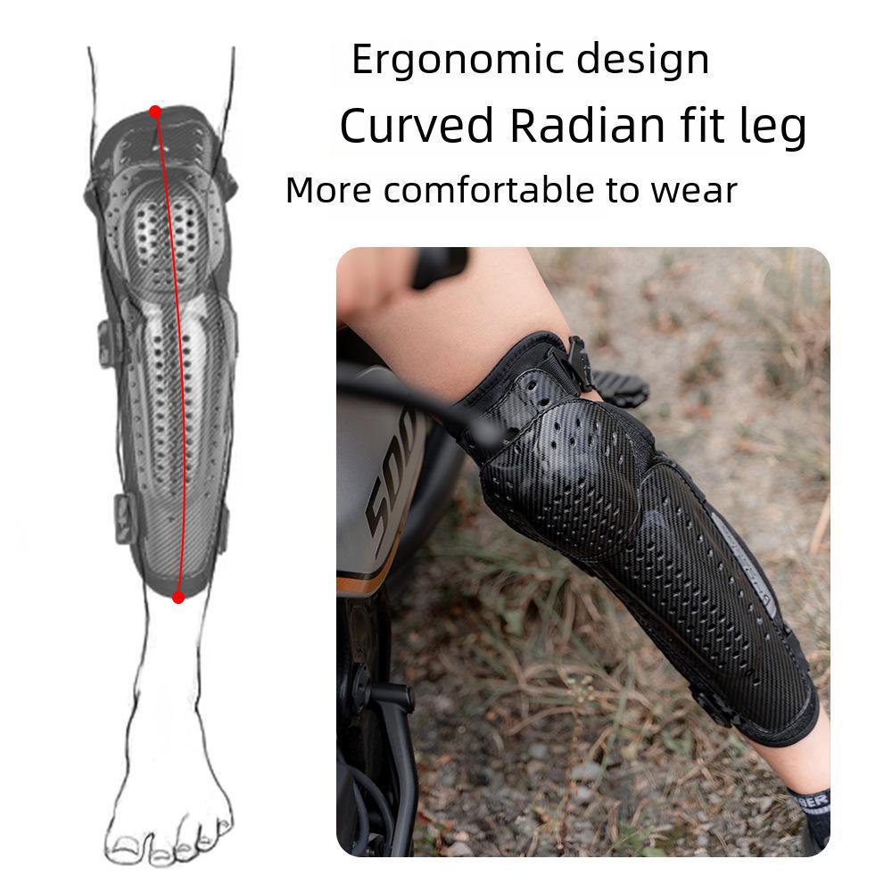 Комплект летних наколенников и налокотников для мотоциклистов - защитное снаряжение для мужчин и женщин, леггинсы для защиты от падений и рыцарское снаряжение