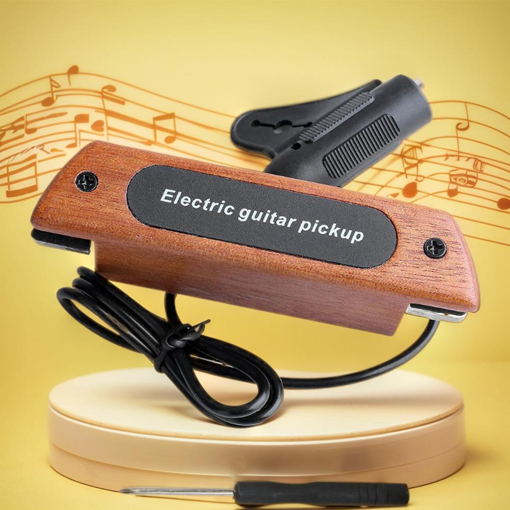 Wood Magnetic Soundhole Pickup Wood Acoustic Guitar Sound Hole Pickup Acoustic Guitar Pickup Acoustic Guitar Accessories