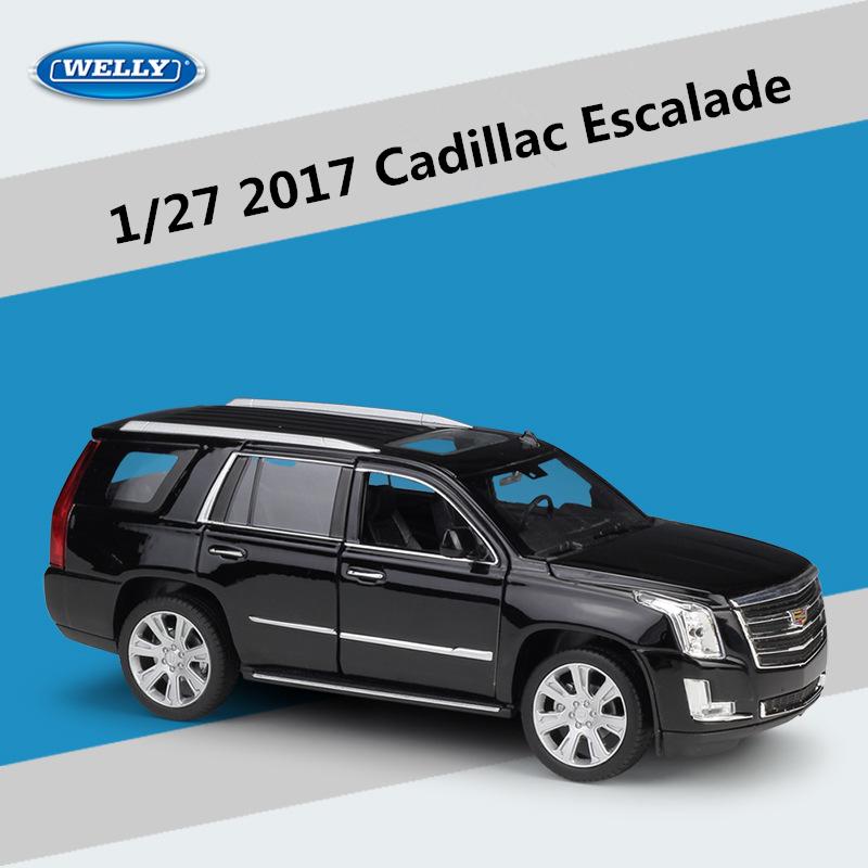 Welly 1/27 Cadillac Escalade SUV Alloy Car Model Diecasts Metal Off-road Vehicles Car Model High Simulation Collection Kids Gift zf6