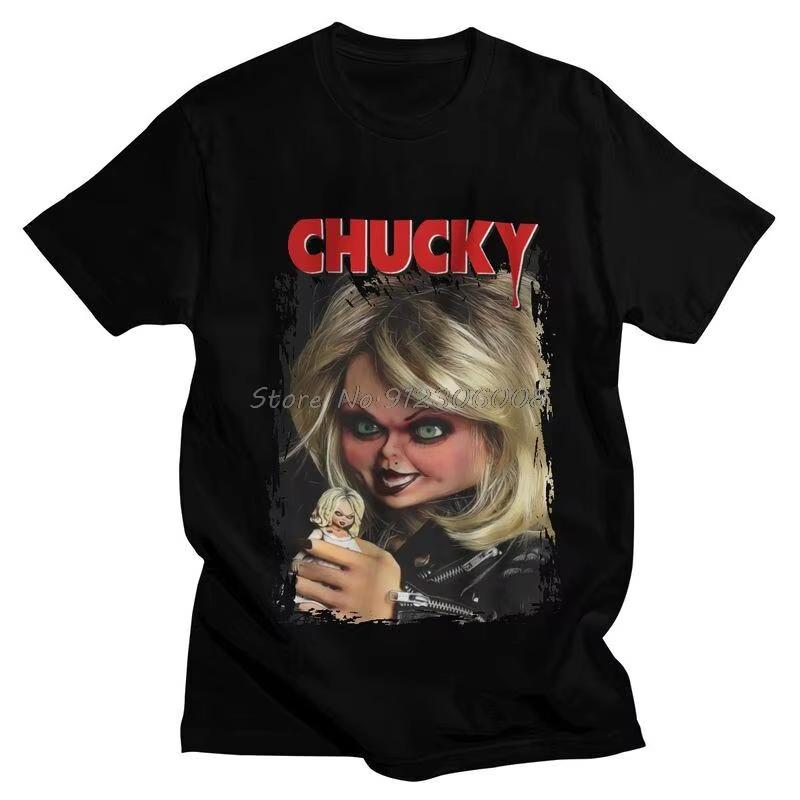 Childs Play TShirt Graphic Horror Movie Tiffany Bride Of Chucky Tshirt Hip Hop T Shirt Cotton Tee Tops Harajuku Streetwear
