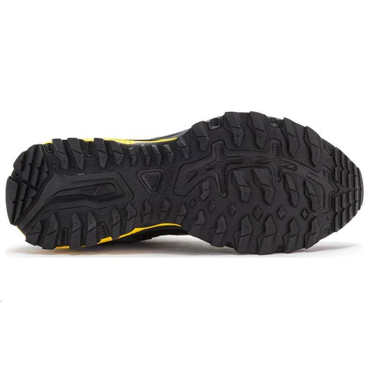 Mizuno Кроссовки для бега Racer Trail с низким верхом, унисекс, черно-желтые D1GH223803