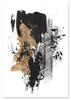 Poster Abstraction Gold Black