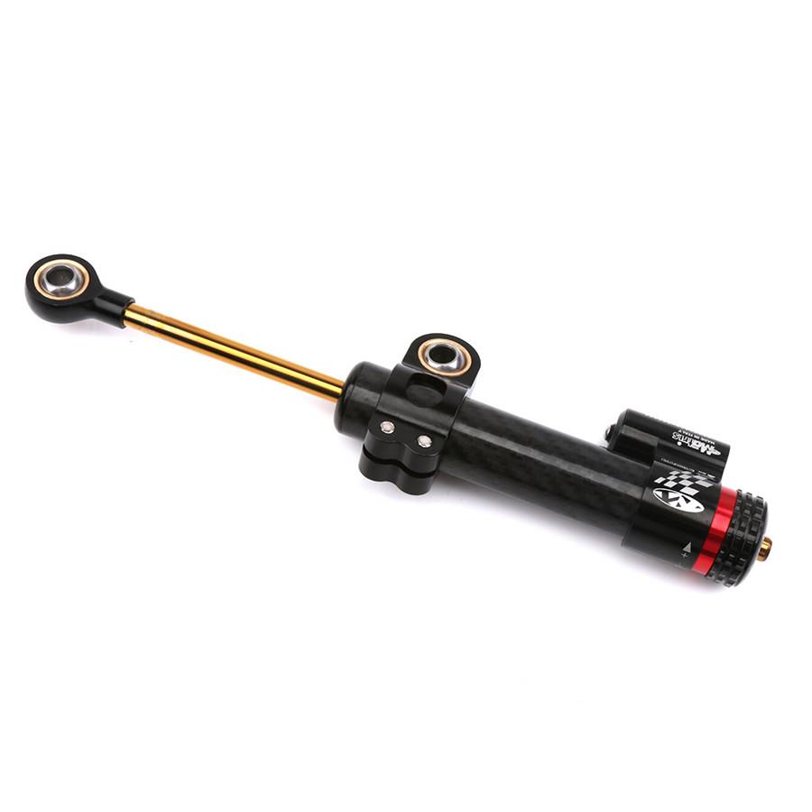 Carbon Fiber 9.8 INCH Steering Damper Stabilizer Motorcycle Universal