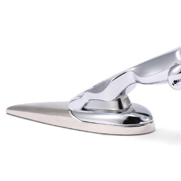 Капот автомобиля серебристого и золотого цвета с леопардовым принтом 17,5 см x 5,6 см для украшения автомобиля, аксессуары для декора