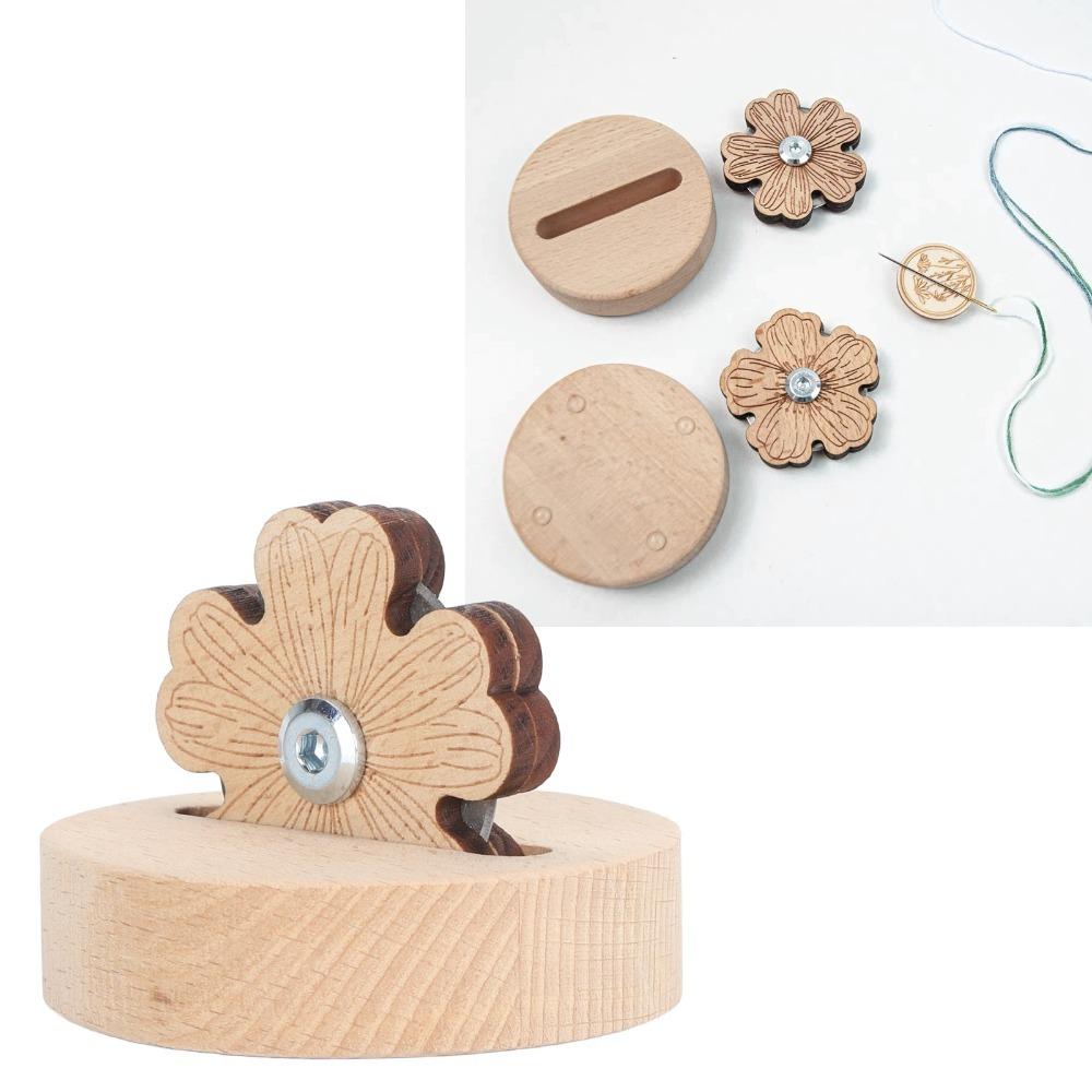 Brown Yarn Cutting Tool Beech Wood Sewing Tools Durable Thread Cutter DIY Crafts