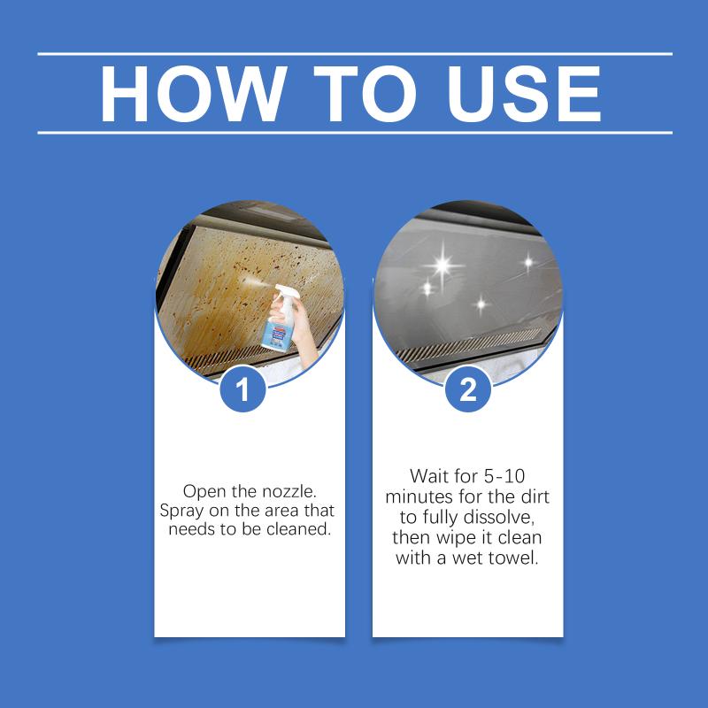 Kitchen Hood Degreasing Cleaner for Stove Heavy Grease and Oil Stain Remover Household Multipurpose Deep Cleaning Solution