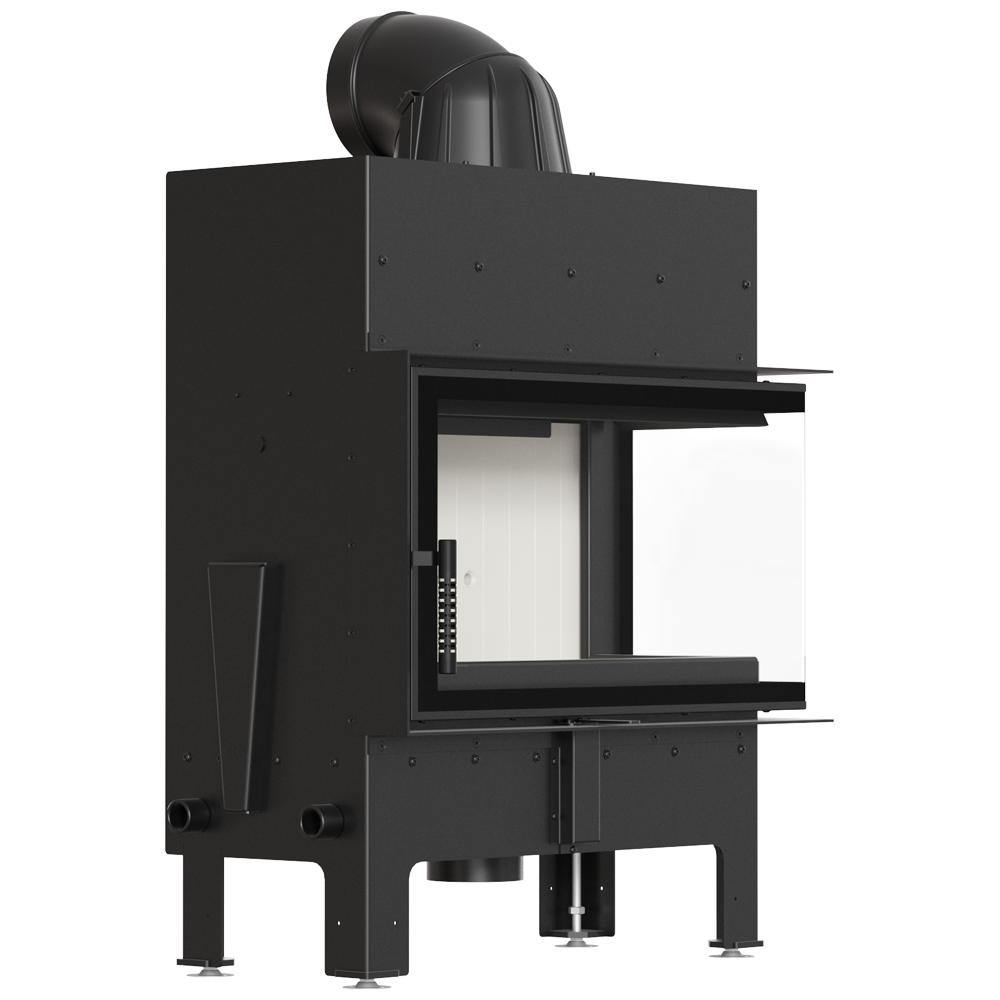 Insert Fireplace KRATKI FLOKI M Right 10kW COMPLETE SET for BUILT-IN Ø 200