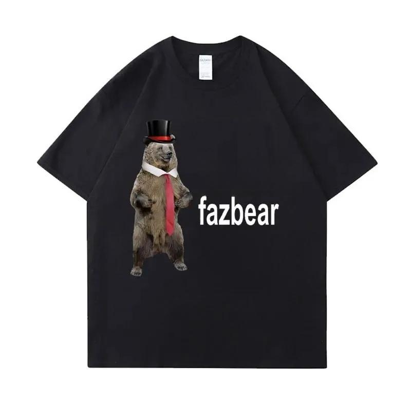 Модная Фазбер Медведь Фредди Fnaf Футболка Мужская Женская Смешная Мем Одежда Футболка Чистые Оверсайз Футболки Высокое Качество Дышащий Топ