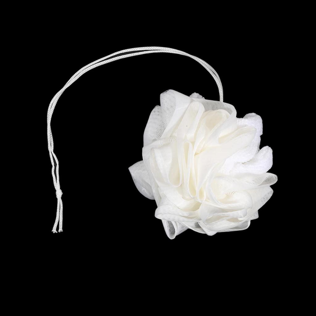 2-в-1 полотенце-шар для ванны, мочалка с завязкой на шнурке для мыла, мягкая отшелушивающая сетчатая губка для душа, уход за кожей, средство для купания