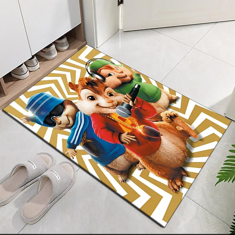 Alvin and the Chipmunks Printed Carpetrugfor Office Chair Living Room Bedroom Kitchen Room Decor Gifts