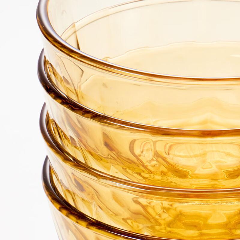 LocknLock Crystal Amber 6-Piece Glass Food Storage Set