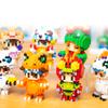 Digital Monster Agumon Gabumon Mini Building Blocks Piyomon Greymon DIY Micro Brick Tentomon Gomamon Figures Toys For Kids Gift