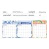 Creative English Magnetic Calendar Notes 12 Month Calendar  for Refrigerator