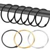 12Pcs Bathroom Shower Curtain Rings Rust Proof Smooth Gliding Tightly Closed Anti-Drop Round Shower Curtain Hooks